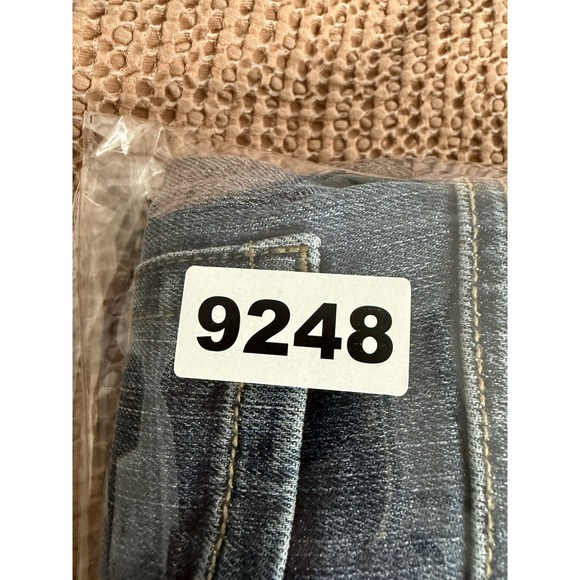 Cabi Jeans Womens 6 Blue High Low Crop Two Tone Stripe #6281 - Picture 9 of 9